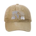 thumbnail image 1 of TIELUTT Hats For Men Women Funny Adjustable Washed Embroidered Wild Baseball Cap Embroidered Black One Size, 1 of 4