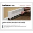 thumbnail image 3 of Baseboarders Basic Series Galvanized Steel Easy Slip-On Baseboard Heater Cover in White (5 ft, Cover + L&R End Caps), 3 of 5