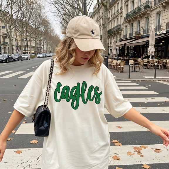 Eagle Mascot Shirt: Vintage School Spirit Tee Unisex S-5XL Hot Trending Shirt, Vintage Birthday Gift