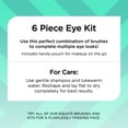 Equate Beauty 6pc Eye Makeup Brush Kit, 5 Synthetic Brushes and a