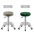 thumbnail image 5 of Uemuo Green Monster Pattern Round Bar Stool Seat Covers Washable Stool Cushion Slipcover Elastic Bar Chair Covers-12 inch, 5 of 7