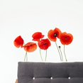 thumbnail image 4 of Un conjunto de pegatinas de pared, pegatinas de pared de amapolas rojas, decoración de pared para sala de estar, oficina, dormitorio, 4 of 5