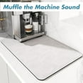 thumbnail image 4 of DEFNES Light Gray Coffee Mat, Coffee Maker Mat for Countertops, Absorbent Dish Drying Mat for Kitchen Counter, Under Coffee Maker Coffee Machine Coffee Pot Espresso Machine Dish Rack, 4 of 6