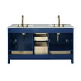 thumbnail image 5 of Maklaine 72" Double Vanity in Blue, 5 of 10