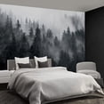thumbnail image 3 of - Nature Forest Tree Mural Woodland Landscape Backgrounds Cottage Jungle Wallpaper Extra Large Wall murals for Bedroom Living Room（not Peel and Stick）-, 3 of 4
