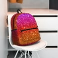 thumbnail image 6 of Goofa Rainbow Glitter Print Casual Backpack for Women Men,Waterproof High School Bookbag,Lightweight Travel Daypack,Classic College Backpack,Laptob Backpack, 6 of 6
