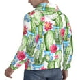 thumbnail image 4 of Bingfone Flowers And Cactus Men'S Drawstring Hoodie Long Sleeve Pocket Sweatshirts-4x-Large, 4 of 9