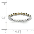 thumbnail image 2 of Sterling Silver Stackable Citrine Ring - .36 cwt - Size 5, 2 of 2