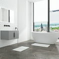 thumbnail image 3 of Diatomite Stone Quick-Dry Water Absorbing Bath Mat Sets-Large+Medium White Mats, 3 of 7