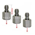 thumbnail image 1 of Stainless Steel Inflatable Pneumatic Connector - 8mm Internal Thread Male Plug with M10*1, 1/8NPT & 1/8BSPP Fittings, Durable Compact Design for Leak-Proof Air Connections, Ideal for Professionals &, 1 of 5