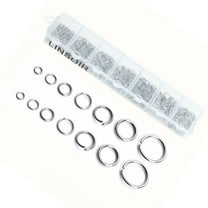 UPKOCH 770Pcs Round Metal Rings for Crafts with 1.2*10mm x 40 for Jewelry Components