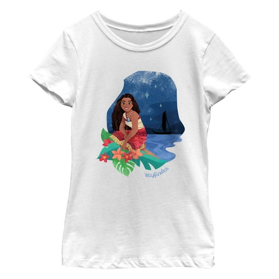 Girl's Moana 2 Wayfinder Portrait Graphic T-Shirt