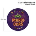 thumbnail image 3 of Disketp Mardi Gras2 Funny Coasters,6 Pcs Leather Coasters With Holder, Perfect Housewarming Hostess Gifts,Protect Furniture From Water Marks Scratch And Damage, 3 of 9