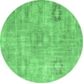 thumbnail image 1 of Ahgly Company Indoor Round Persian Emerald Green Bohemian Area Rugs, 4' Round, 1 of 4