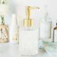thumbnail image 2 of Multipurpose Glass Soap Pump Dispenser for Kitchen Bathroom (Gold), 2 of 7