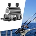 thumbnail image 4 of jinwen Parasol Decking Holding Bracket Rod Rack for Garden Fence Outside Work Boats Gray, 4 of 9