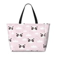thumbnail image 2 of Xecao Cute Panda for versatile beach bag for women includes zipper pockets and waterproof material, ideal for vacations and adventures., 2 of 7