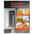 thumbnail image 4 of Countertop Microwave Oven, 0.9 Cu Ft 1000W, Stainless Steel Digital Microwave with Touchscreen, 10 Presets, 5 Levels, Multi-Lock for Commercial & Home Use, 4 of 9