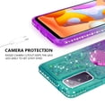 thumbnail image 5 of SOGA Rhinestone Liquid Quicksand Cover Cute Girl Phone Case Compatible for Samsung Galaxy S20 FE Case, with Embedded Ring for Magnetic Car Mounts and Lanyard - Pink / Purple, 5 of 5