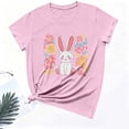 thumbnail image 6 of CHUMUD Happy Easter Shirts for Women Short Sleeve Funny Bunny Graphic Shirt Easter Tee Tops Summer Casual Tees, 6 of 6