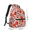 thumbnail image 2 of Yiaed Hand Drawn Tomatoes Print School Backpack College Backpack Daypacks for Students High School Spacious and Durable Daypack for Work and Travel-One Size, 2 of 6