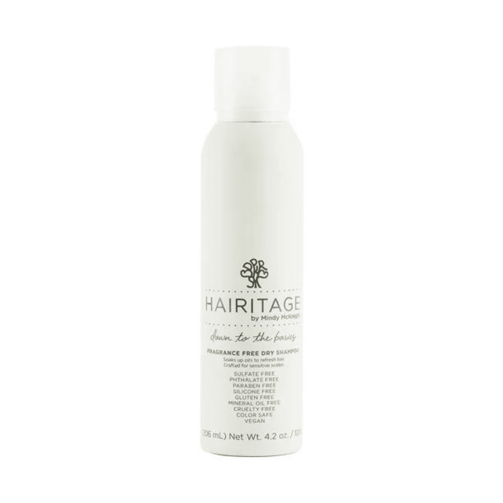 Hairitage Down to the Basics Dry Shampoo Spray, Fragrance Free, 4.2 oz (Pack of 3)