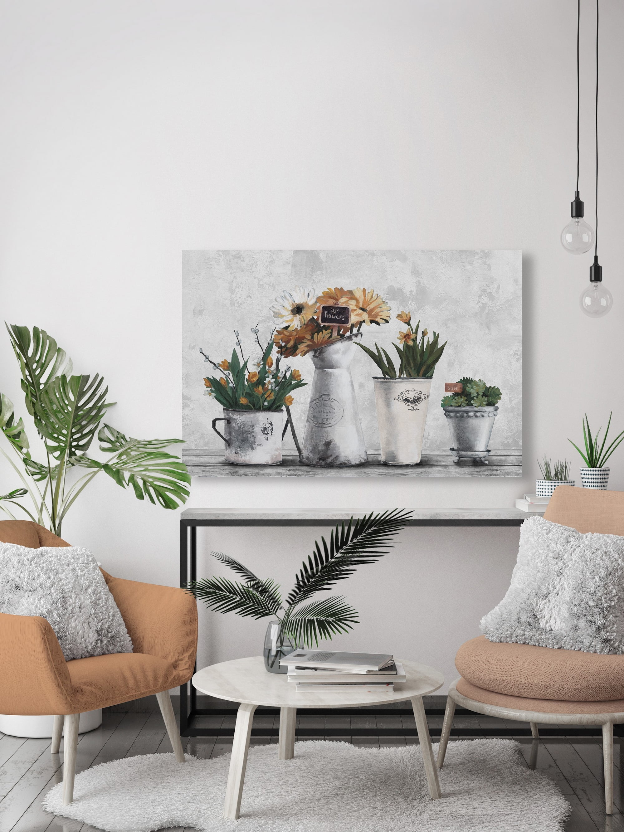 Marmont Hill Yellow Sunflowers Canvas Wall Art, 24" x 36"