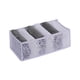 thumbnail image 1 of Organizador de cajones de malla plegable con 6 compartimentos - Caja de almacenamiento para calcetines y ropa interior para armario y cómoda - 12,6x6,7x4,7 pulgadas, 1 of 2