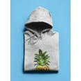 thumbnail image 3 of Buon Ferragosto Pineapple Doodle Hoodie Women -Image by Shutterstock, Female XX-Large, 3 of 4