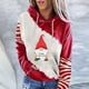 thumbnail image 2 of Sudadera para Mujer Cuello Redondo Sudaderas Moda Estampado Pullover Tops Manga Larga Blusa Con Capucha Odeerbi  ODB-5, 2 of 7