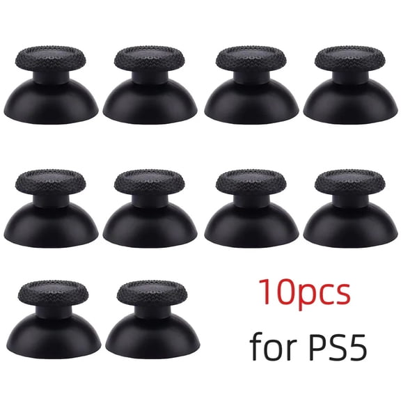 10-Piece Analog Thumbstick Replacement Set Joystick Caps for PS5, PS4, PS3, PS2, Xbox One & Xbox 360 Controllers