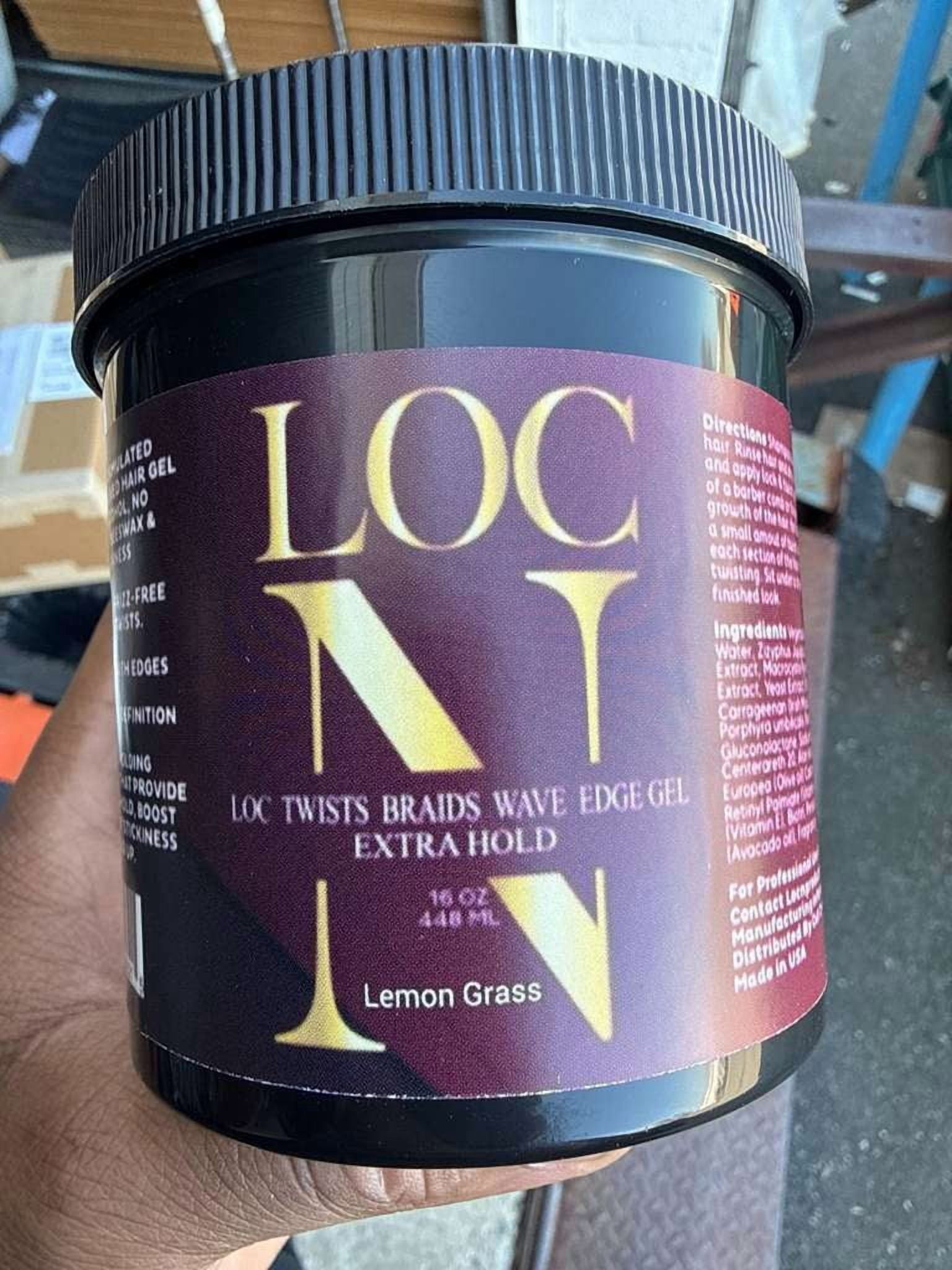 LOCN LOC N Extra Hold Collection Extra Hold, Non-Greasy, No Flaking Hair Styling Gel with Aloe Leaf Juice, 16 fl oz, 1 Piece Single Piece
