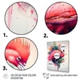 thumbnail image 3 of Designart Cute Flamingos Floral Art IV Canvas Wall Art, 3 of 5