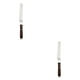 thumbnail image 4 of Kearding Espátula para glaseado de acero inoxidable, raspador para hornear pasteles, crema, mantequilla, raspador, utensilios profesionales Tipo 2 8 pulgadas 2Conjunto, 4 of 5