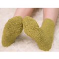 thumbnail image 3 of Calcetines largos esponjosos de invierno para mujer, gruesos, cálidos forro polar Coral, suelo para dormir, Color caramelo, 3 of 5