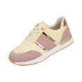 thumbnail image 2 of Women's Fashion Casual Sneakers, Lightweight Faux Leather Lace-Up Athletic Shoes with Metallic Trim for All Season Daily Comfort, 2 of 5