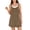 Brown, variant on Womens Summer Casual Romper Loose Adjustable Strap Shortalls Overalls Jumpsuit Beach Vacation Jumper with Pocket One Piece Jumpsuits Wine