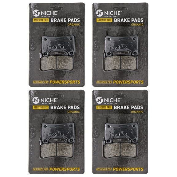 Niche Front Brake Pad Set for Honda CBR600RR Organic Motorcycle 4 Pack 519-KPA2498D
