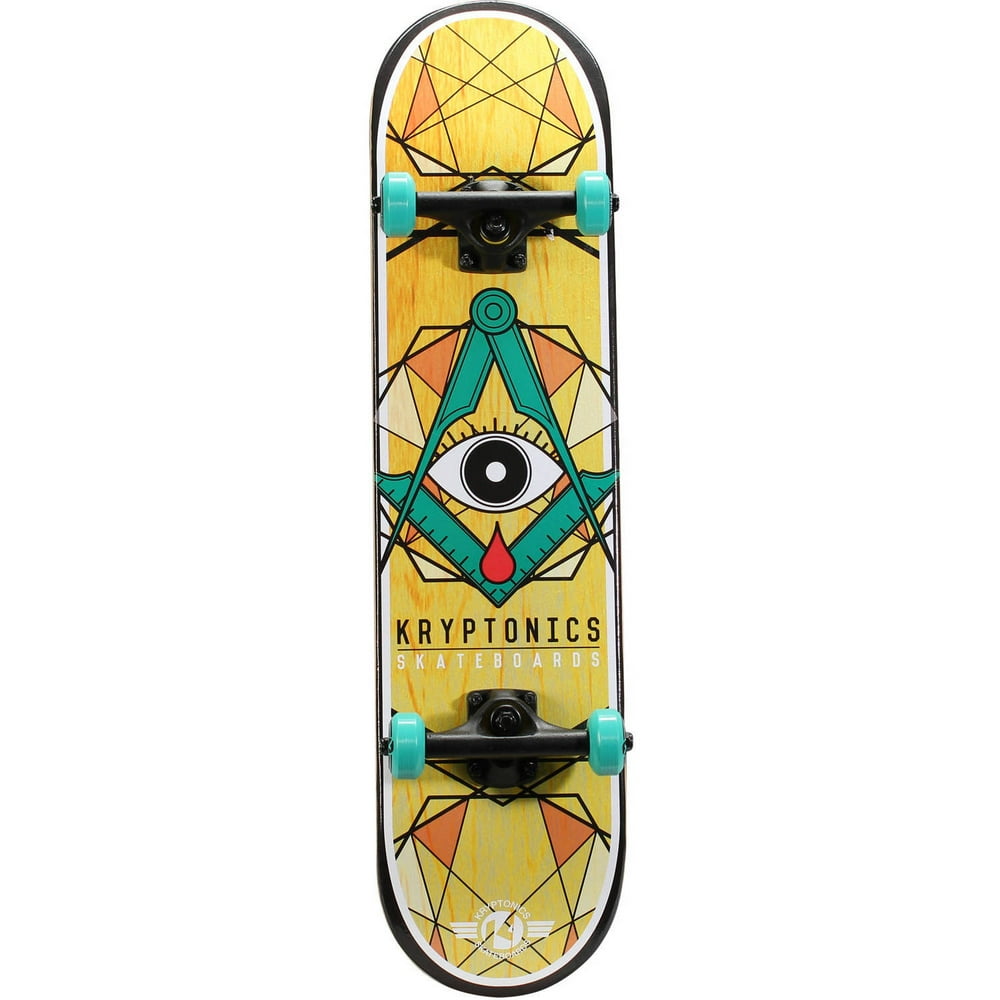 Kryptonics Recruiter Complete Skateboard, 31" x 7.5"
