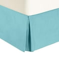 thumbnail image 2 of Brushed Microfiber 1800 Series Bed Skirt Solid 1PC Bed Skirt with 27" Drop (Full XL, Light Blue)- Pleated Sides and Split Corners, Wrinkle & Fade Resistant, Easy to Care, 2 of 5
