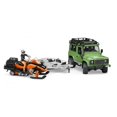 thumbnail image 2 of Bruder - 02594 | Leisure Time: Land Rover Defender Station Wagon With Trailer And Snowmobile, 2 of 5