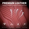 thumbnail image 3 of FLORICH Universal Fit Front Pair Car Seat Cover for Most Cars Trucks SUV, Comfortable Luxury Leather Automotive Seat Covers - Breathable Waterproof, Red, 3 of 6