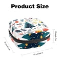 thumbnail image 2 of Sanitary Napkin Storage Bag for Girls Women, Portable First Period Pads Bag Tampons Holder Girls Travel Makeup Bag, Large Capacity Cute Christmas Trees and Xmas Elements, 2 of 6