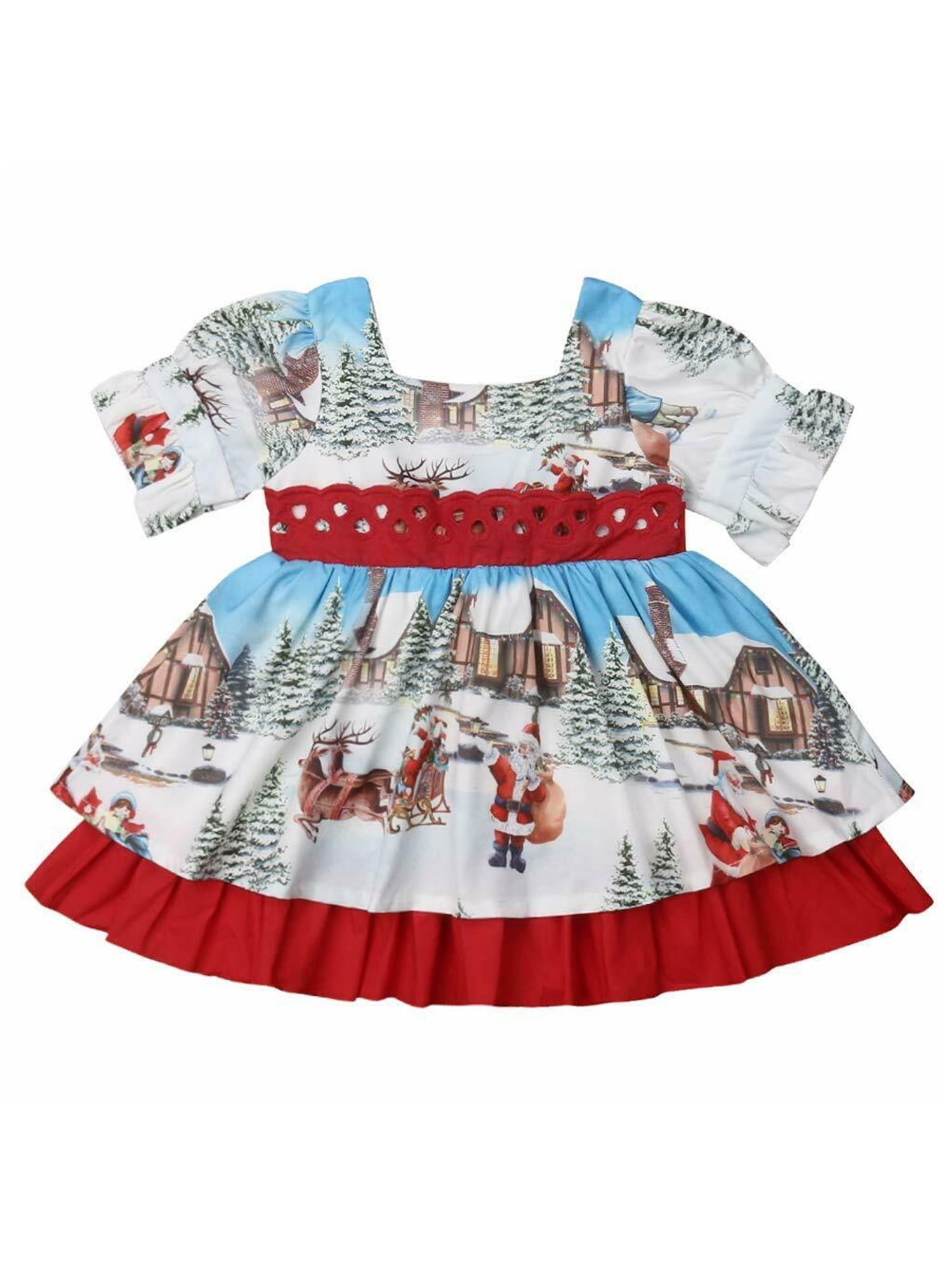 girls christmas swing dress