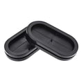 thumbnail image 5 of Uxcell Rubber Grommet Oval Double-Sided Mount Size 83 x 40 mm for Wire Protection 10 Pack, 5 of 5