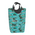 thumbnail image 2 of KLL Hawaii Palms Laundry Hamper,Large Canvas Fabric Lightweight Storage Basket Toy Organizer Dirty Clothes Collapsible Waterproof, 2 of 6