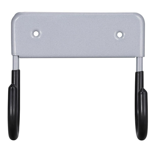 Organizador de perchas para tabla de planchar, ganchos extraíbles para ropa, colgador de almacenamiento para montaje en pared gris