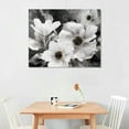 thumbnail image 2 of COMIO Dandelion Wall Art Grey White Flower Canvas Print Flora Picture for Living Room Botanical Abstract Painting for Modern Home Decor Bedroom Decoration, 2 of 4