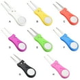 thumbnail image 2 of Golf Turf Repairing Tool Portable Professional Foldable Solid Color Hand Held Ball Marker Grass Mowing Fork Golfing Accessories Black, 2 of 6