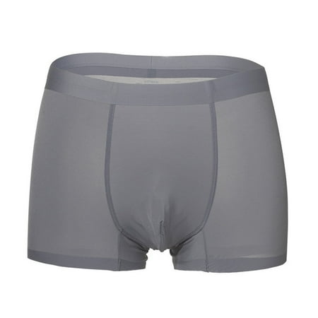 

Men Ice Silk Mesh Boxer Briefs Pouch Underwear Shorts Trunks Underpants